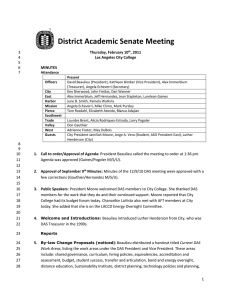District Academic Senate Meeting 1 2 3