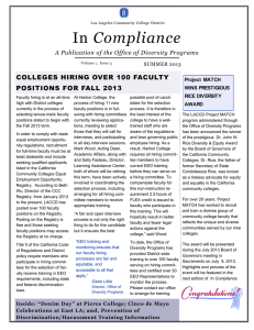 COLLEGES HIRING OVER 100 FACULTY POSITIONS FOR FALL 2013