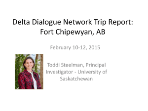 Delta Dialogue Network Trip Report: Fort Chipewyan, AB February 10-12, 2015