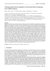 tilizing random forests imputation of forest plot data for landscape- U