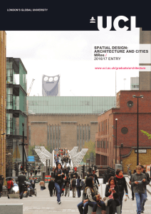 SPATIAL DESIGN: ARCHITECTURE AND CITIES MRes /