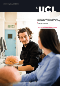 CLINICAL NEUROLOGY (BY DISTANCE LEARNING) PG Dip / 2016/17 ENTRY