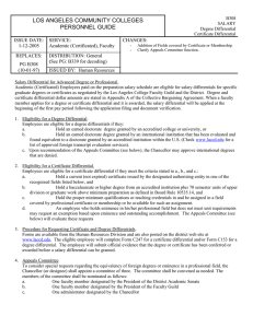 LOS ANGELES COMMUNITY COLLEGES PERSONNEL GUIDE