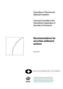 Committee on Payment and Settlement Systems  Technical Committee of the