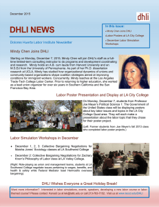 DHLI NEWS Mindy Chen Joins DHLI Dolores Huerta Labor Institute Newsletter