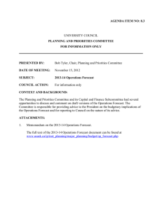 AGENDA ITEM NO: 8.3 PLANNING AND PRIORITIES COMMITTEE FOR INFORMATION ONLY