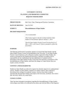 AGENDA ITEM NO: 12.1 UNIVERSITY COUNCIL PLANNING AND PRIORITIES COMMITTEE