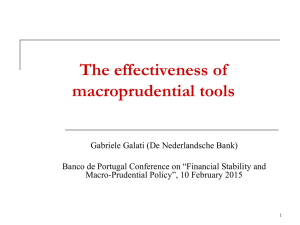 The effectiveness of macroprudential tools