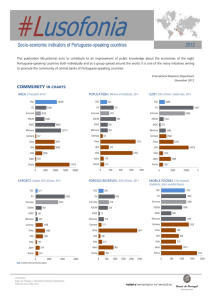 Socio-economic indicators of Portuguese-speaking countries 2012