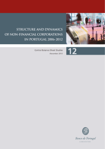 12 STRUCTURE AND DYNAMICS OF NON-FINANCIAL CORPORATIONS IN PORTUGAL 2006-2012