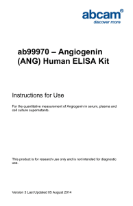 ab99970 – Angiogenin (ANG) Human ELISA Kit Instructions for Use