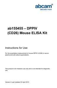 ab155455 – DPPIV (CD26) Mouse ELISA Kit Instructions for Use