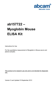 ab157722 – Myoglobin Mouse ELISA Kit