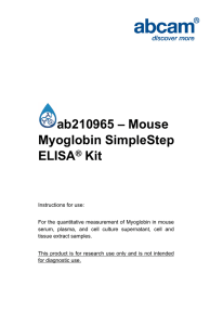 ab210965 – Mouse Myoglobin SimpleStep ELISA Kit