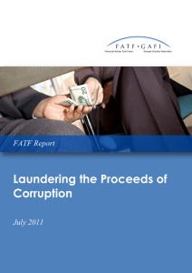 Laundering the Proceeds of Corruption FATF Report