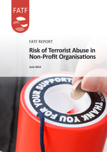 Risk of Terrorist Abuse in Non-Profit Organisations FATF REPORT June 2014
