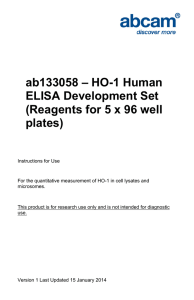ab133058 – HO-1 Human ELISA Development Set plates)