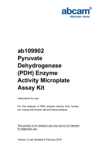 ab109902 Pyruvate Dehydrogenase (PDH) Enzyme