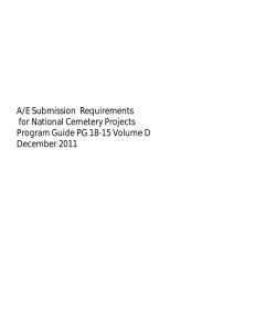 A/E Submission  Requirements for National Cemetery Projects