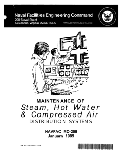 Water Steam, Hot &amp; Compressed Air MAINTENANCE OF