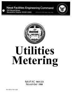 Utilities Metering NAVFAC November