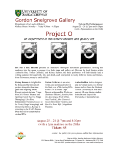 Project O Gordon Snelgrove Gallery