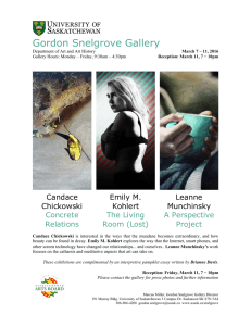 Gordon Snelgrove Gallery Candace Emily M.