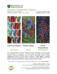 Gordon Snelgrove Gallery Garrison Berger Ashley Ridley