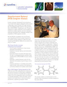 Polychlorinated Biphenyl (PCB) Congener Analysis