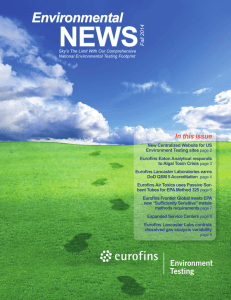 NEWS Environmental In this issue Fall 2014