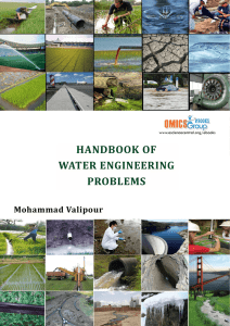 HANDBOOK OF WATER ENGINEERING PROBLEMS Mohammad Valipour