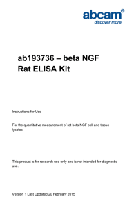 ab193736 – beta NGF Rat ELISA Kit