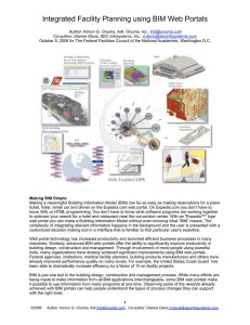 Integrated Facility Planning using BIM Web Portals