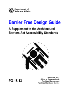 Barrier Free Design Guide PG-18-13 A Supplement to the Architectural