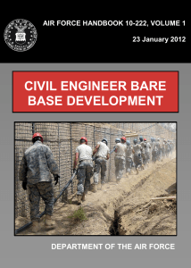 CIVIL ENGINEER BARE BASE DEVELOPMENT  DEPARTMENT OF THE AIR FORCE