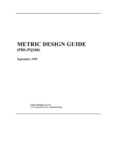 METRIC DESIGN GUIDE (PBS-PQ260) September 1995