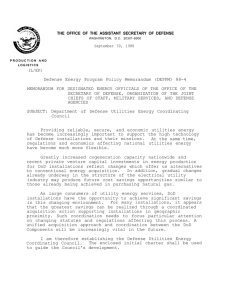 (L/EP) Defense Energy Program Policy Memorandum (DEPPM) 88-4