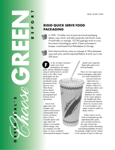 REPORT RIGID QUICK SERVE FOOD PACKAGING