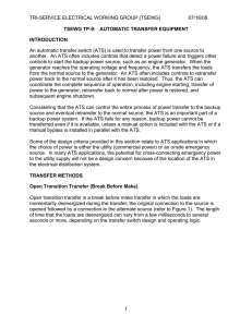 TRI-SERVICE ELECTRICAL WORKING GROUP (TSEWG) 07/16/08