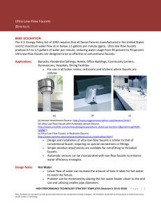 Ultra-Low-Flow Faucets S