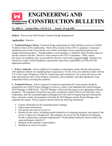 ENGINEERING AND CONSTRUCTION BULLETIN