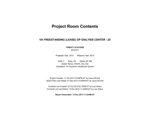 Project Room Contents