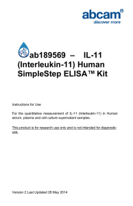 ab189569  –    IL-11 (Interleukin-11) Human SimpleStep ELISA™ Kit