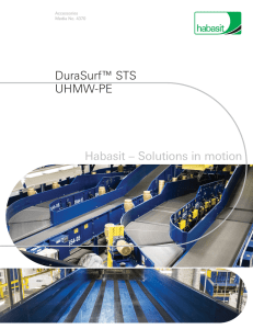DuraSurf™ STS UHMW-PE Habasit – Solutions in motion 1