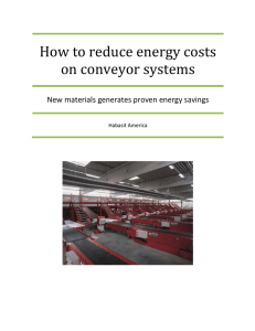 How to reduce energy costs on conveyor systems Habasit America