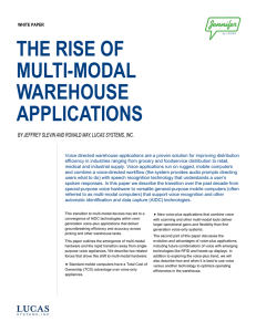 THE RISE OF MULTI-MODAL WAREHOUSE APPLICATIONS