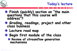 Today’s lecture  Finish (quickly) section on “the main