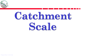 Catchment Scale FE 537 Oregon State University