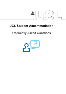 UCL Student Accommodation Frequently Asked Questions