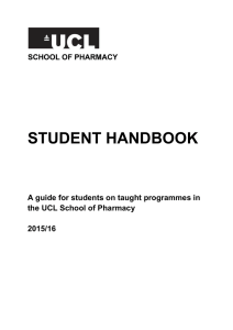 STUDENT HANDBOOK A guide for students on taught programmes in 2015/16